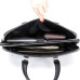 Шкіряна чоловіча ділова сумка 38x29x8, папка портфель для роботи  Tiding Bag 30987 чорна