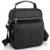 Чоловічий шкіряний месенджер 18x22x8, сумка планшет через плече Tiding Bag A25F-1519A чорний