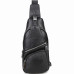 Сумка-слінг TIDING BAG MK-96303 шкіряна чорна для роботи та офісу