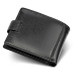 Шкіряне чоловіче портмоне на кнопці ST Leather ST-104-1 чорний