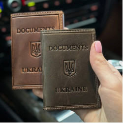 Шкіряна обкладинка для ID-паспорта та водійських прав 2186-1B Шкіряна обкладинка для ID-паспорта та водійських прав 2186-1B