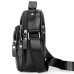 Чоловіча сумка барсетка 17x21x9, шкіряна сумочка планшет Tiding Bag 75003 чорна