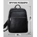 Чоловічий шкіряний рюкзак для поїздок та прогулянок 30х40х17, сумка на спину в офіс Tiding Bag 75362 чорна