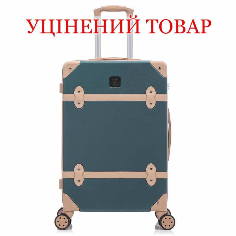 Валіза Semi Line T5838-3 Green-Navy 57.5л ABS-Plastic кодовий замок 4 повноповоротні колеса