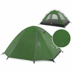 Намет тримісний Naturehike P-Series NH18Z033-P двошарова конструкція водонепроникність 2000 мм темно-зелений Намет тримісний Naturehike P-Series NH18Z033-P двошарова конструкція водонепроникність 2000 мм темно-зелений
