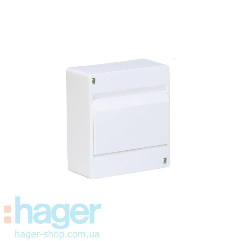 Щит з/у HAGER COSMOS VD106PD білий пластиковий 6 модулів накладний IP40 для монтажу до 63 А