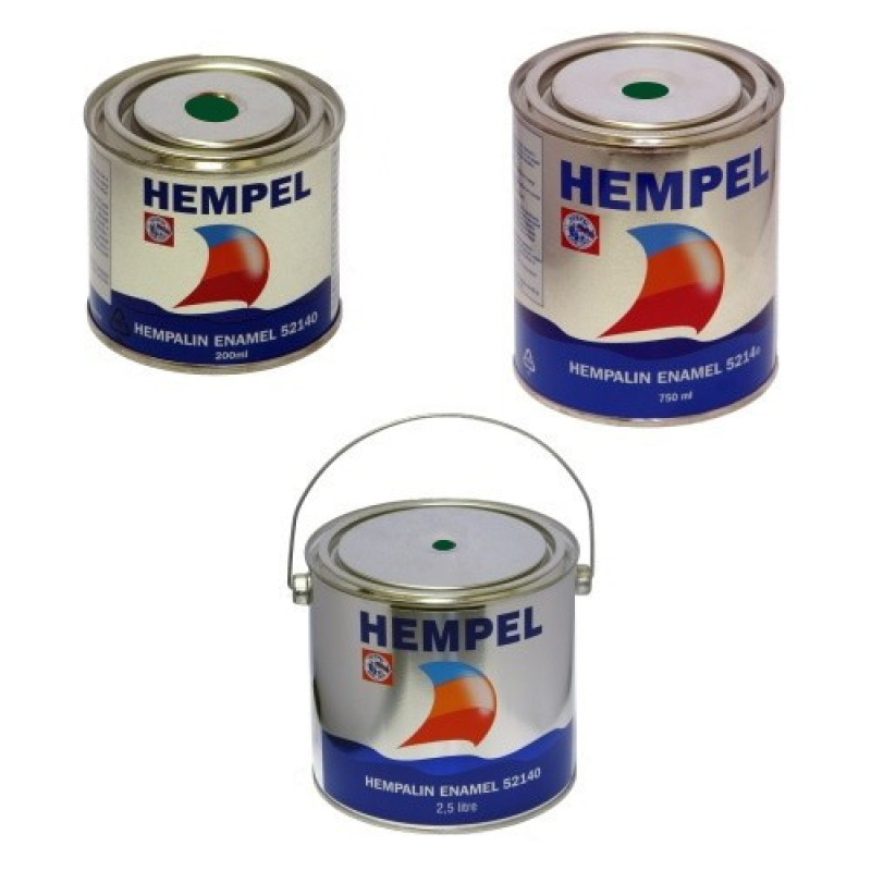 Фарба HEMPALIN ENAMEL зелена Green 2.5 л висока покривність для суден та катерів Hempel Данія