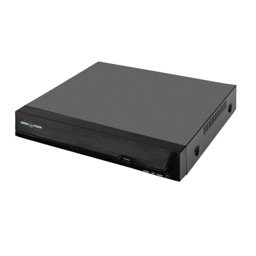 IP відеореєстратор GreenVision GV-N-S024/08 10-канальний 8MP 8POE Linux 3840x2160 дюймів