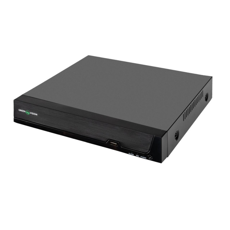 IP відеореєстратор GreenVision GV-N-S024/08 10-канальний 8MP 8POE Linux 3840x2160 дюймів