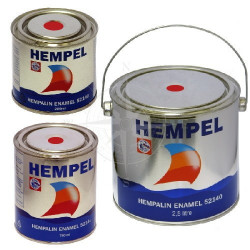 Фарба HEMPALIN ENAMEL червона Red 2.5л Hempel для суден антикорозійна водоемульсійна висока якість