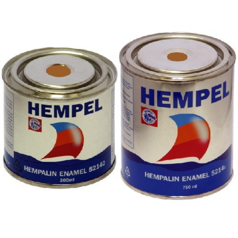 Фарба HEMPALIN ENAMEL Brown 0.75 л світло-коричнева для суден стійка до води та ультрафіолету