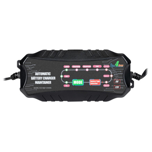 Зарядний пристрій LP AC-021 6V/12V 4A для свинцево-кислотних акумуляторів AGM автоматичне відключення