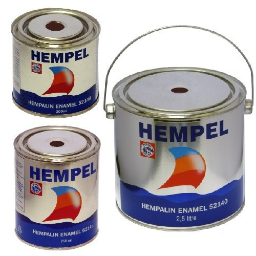 Фарба HEMPALIN ENAMEL темно-коричнева Brown 2.5 л для захисту човнів і катерів з високою адгезією