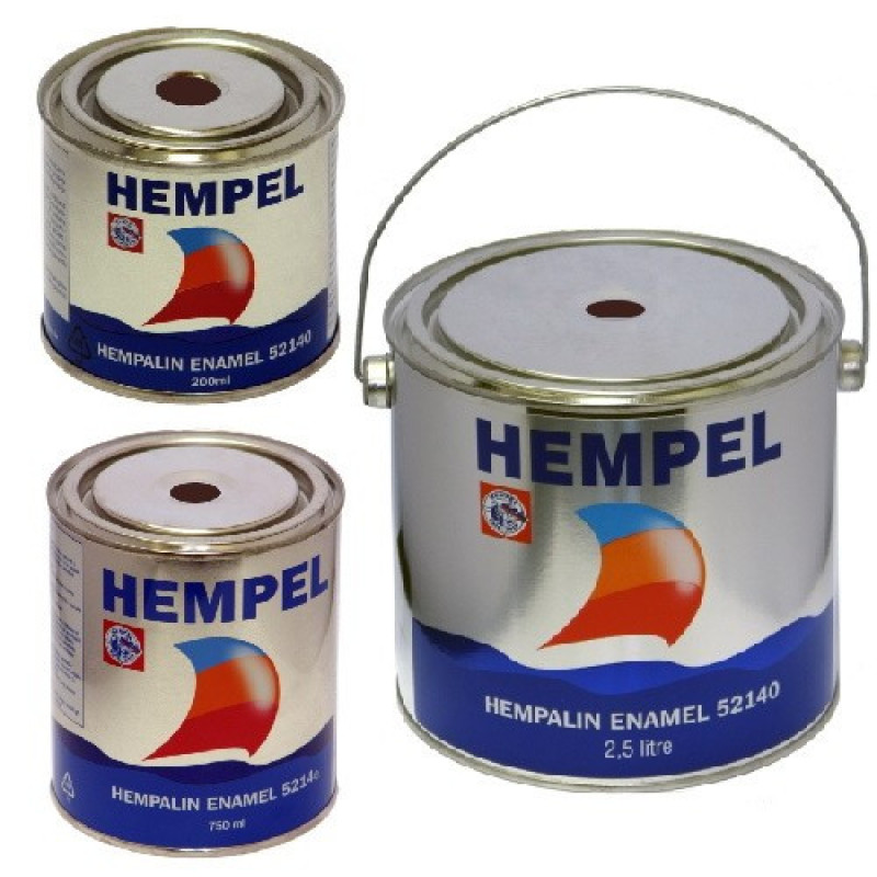 Фарба HEMPALIN ENAMEL темно-коричнева Brown 2.5 л для захисту човнів і катерів з високою адгезією