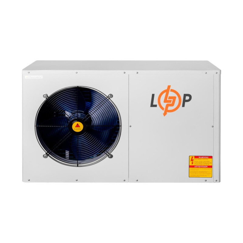 Тепловий насос повітря-вода LP-05 роторний 5 kW моноблочний для обігріву площі 35-75 м² вага 58 кг