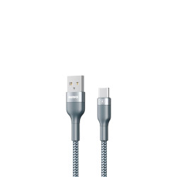 Кабель Remax Sury RC-064a-w USB 2.0 to Type-C 2.4A 1M білий зносостійке нейлонове обплетення швидкість передачі 480 Мбіт/с Кабель Remax Sury RC-064a-w USB 2.0 to Type-C 2.4A 1M білий зносостійке нейлонове обплетення швидкість передачі 480 Мбіт/с