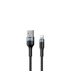 Кабель Remax Sury RC-064i-b USB 2.0 to Lightning 2.4A 1M чорний зносостійка нейлонова обплетення швидкість передачі 480 Мбіт/с Кабель Remax Sury RC-064i-b USB 2.0 to Lightning 2.4A 1M чорний зносостійка нейлонова обплетення швидкість передачі 480 Мбіт/с