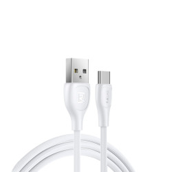 Кабель Remax Lesu Pro USB 2.0 to Type-C 2.1A 1M Білий зношостійка оплетка швидкість передачі 480 Мбіт/с Кабель Remax Lesu Pro USB 2.0 to Type-C 2.1A 1M Білий зношостійка оплетка швидкість передачі 480 Мбіт/с