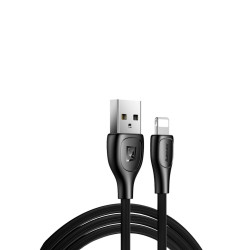 Кабель Remax Lesu Pro USB 2.0 to Lightning 2.1A 1M Чорний зношостійка оплетка швидкість передачі 480 Мбіт/с Кабель Remax Lesu Pro USB 2.0 to Lightning 2.1A 1M Чорний зношостійка оплетка швидкість передачі 480 Мбіт/с