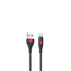 Кабель Remax Lesu Pro USB 2.0 Type-C 5A 1M чорний зносостійка нейлонова обплетення алюмінієвий сплав Кабель Remax Lesu Pro USB 2.0 Type-C 5A 1M чорний зносостійка нейлонова обплетення алюмінієвий сплав