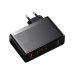 Зарядний пристрій Baseus GaN5 Pro 140W 3 порти USB Type-C швидка зарядка Power Delivery 3.0 чорний