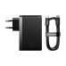 Зарядний пристрій Baseus GaN5 Pro 140W 3 порти USB Type-C швидка зарядка Power Delivery 3.0 чорний