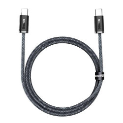 Кабель Baseus Dynamic Type-C 100W 1M Сірий швидка зарядка PD 480 Мбіт/с нейлонова обплетка Кабель Baseus Dynamic Type-C 100W 1M Сірий швидка зарядка PD 480 Мбіт/с нейлонова обплетка
