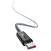Кабель Baseus Dynamic Type-C 100W 1M Сірий швидка зарядка PD 480 Мбіт/с нейлонова обплетка