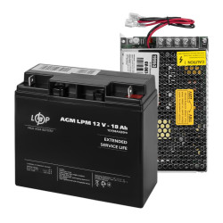 Блок безперебійного живлення GreenVison GV-007-UPS-A-1203-8A 120W з акумулятором 18Ah білий індикація Блок безперебійного живлення GreenVison GV-007-UPS-A-1203-8A 120W з акумулятором 18Ah білий індикація
