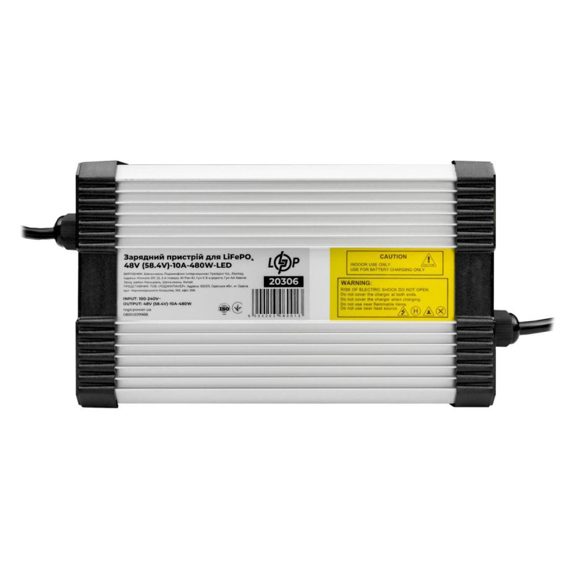 Зарядний пристрій LiFePO4 48V 10A 480W LED новий для літій-залізо-фосфатних акумуляторів