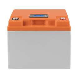 Акумуляторний корпус LP12-38 Orange/Grey зі LCD дисплеєм 12 V - 38 Ah контроль рівня заряду Акумуляторний корпус LP12-38 Orange/Grey зі LCD дисплеєм 12 V - 38 Ah контроль рівня заряду