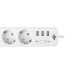 Мережевий фільтр PREMIUM LP-X3 USB 4 м White 2200 Вт 3 розетки захист від короткого замикання