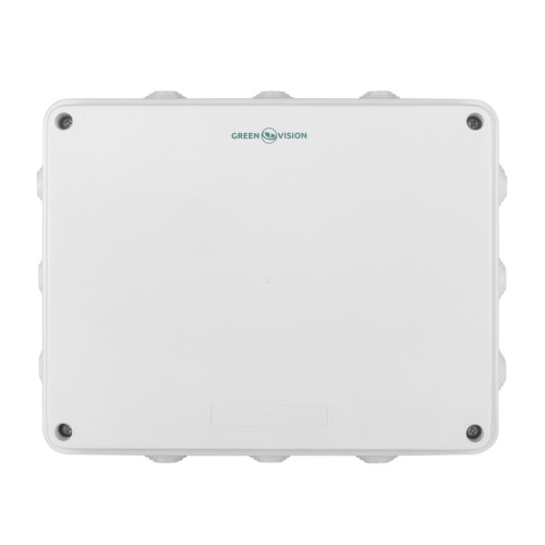 Розподільна коробка IP65 255х200х80 зовнішня з гумками 12-виводів діаметр виводу 36 мм