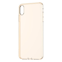 Чохол Baseus Simplicity для iPhone Xs Max Прозорий Золотий еластичний силикон 0.016 кг Чохол Baseus Simplicity для iPhone Xs Max Прозорий Золотий еластичний силикон 0.016 кг