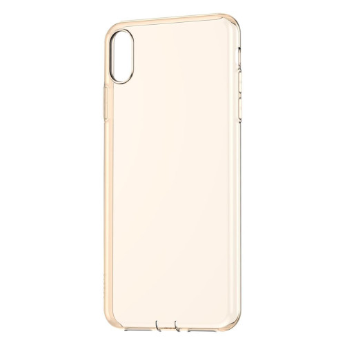 Чохол Baseus Simplicity для iPhone Xr Прозорий Золотий из еластичного силикона 0.017 кг висока гнучкість