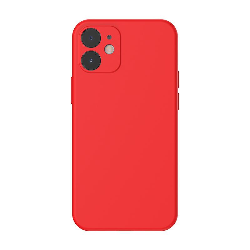 Чохол Baseus для iPhone 12 Силіконовий Червоний Легкий 0.027кг