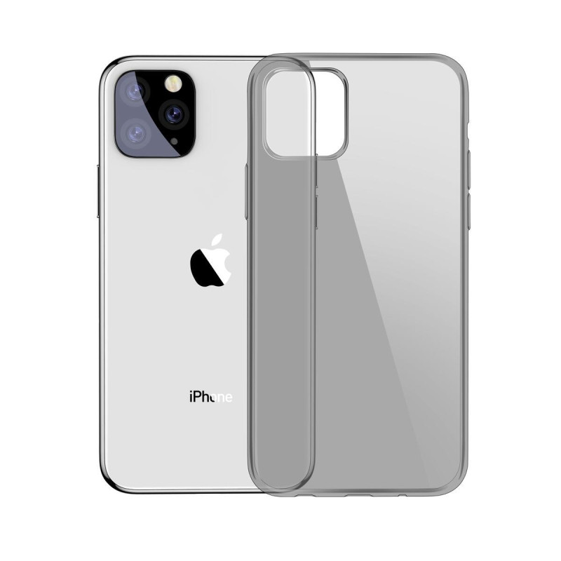 Чохол Baseus iPhone 11 Pro Simplicity Прозорий чорний еластичний силікон стійкий до подряпин і тріщин