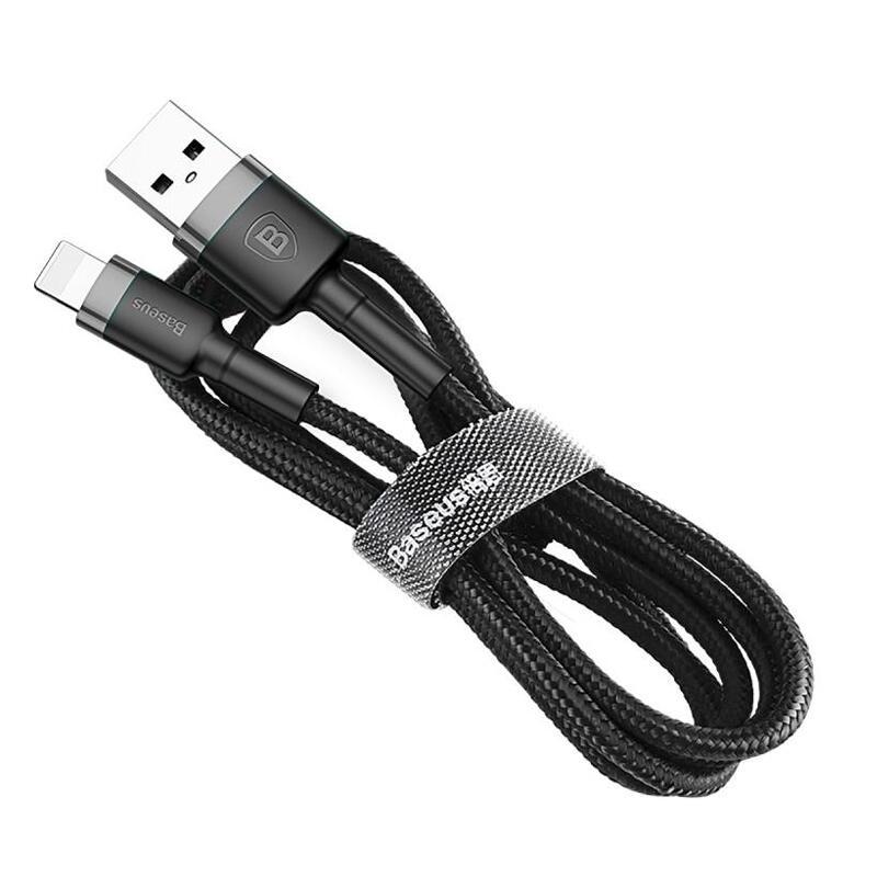 Кабель Baseus Cafule USB 2.0 Lightning 1.5A 2M Кевларове обплетення Термопластичний еластомер