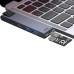 USB Hub Baseus Thunderbolt C Pro Seven-in-one Dual Type-C USB3.0*2 HDMI RJ45 Ethernet Type-C PD microSD SD сірий