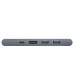 USB Hub Baseus Thunderbolt C Pro Seven-in-one Dual Type-C USB3.0*2 HDMI RJ45 Ethernet Type-C PD microSD SD сірий