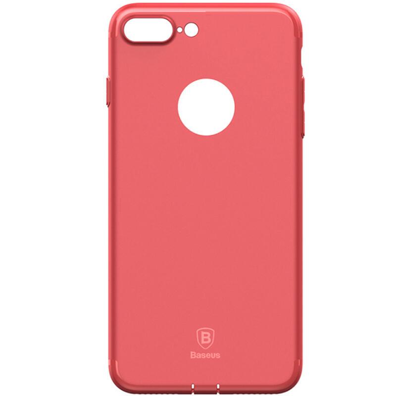 Чохол Baseus для iPhone 8 Plus/7 Plus Simple Solid Red TPU 0.75 мм еластичний точний виріз для камери