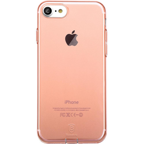 Чохол Baseus iPhone SE 2020/8/7 Simple Pluggy Rose Gold ТПУ еластичний захист от ударов  гибкость