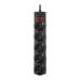 Мережевий фільтр LogicPower LP-X5 5 м Black 3520Вт для захисту від короткого замикання та імпульсних перешкод