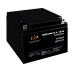 Акумулятор AGM LPM 12V 26 Ah з пластиковим корпусом циклічний ресурс 400 разів вага 7.5 кг