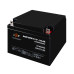 Акумулятор AGM LPM 12V 26 Ah з пластиковим корпусом циклічний ресурс 400 разів вага 7.5 кг