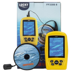 Підводна кольорова відеокамера Lucky FF3308-8 3.5-дюймовий екран дистанція ІЧ-підсвітки 5-7 м кабель 20 м Підводна кольорова відеокамера Lucky FF3308-8 3.5-дюймовий екран дистанція ІЧ-підсвітки 5-7 м кабель 20 м