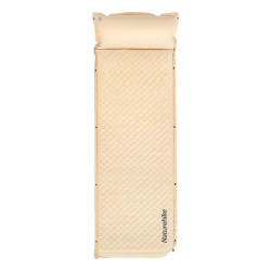 Матрац самонадувний Naturehike CNK2300DZ014 одномісний 192x65x3 см з вбудованою подушкою бежевий Матрац самонадувний Naturehike CNK2300DZ014 одномісний 192x65x3 см з вбудованою подушкою бежевий