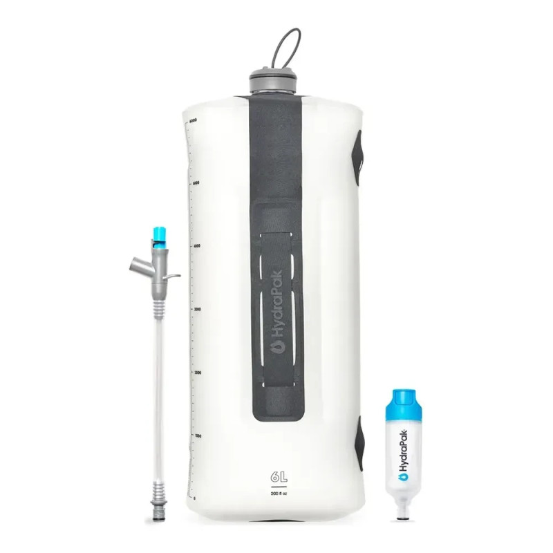 М'яка каністра HydraPak Seeker™+ 6L легка з фільтрацією температурний режим до 60°C об'єм 6 л вага 241 г