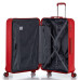 Валіза Swissbrand London (M) Red 77л композитний корпус 4 спарених колеса TSA замок