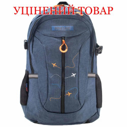 Рюкзак міський Semi Line BSL121 41л темно-синій 600D Polyester з анатомічною спинкою і стегновим ременем Рюкзак міський Semi Line BSL121 41л темно-синій 600D Polyester з анатомічною спинкою і стегновим ременем